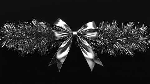 银色蝴蝶结