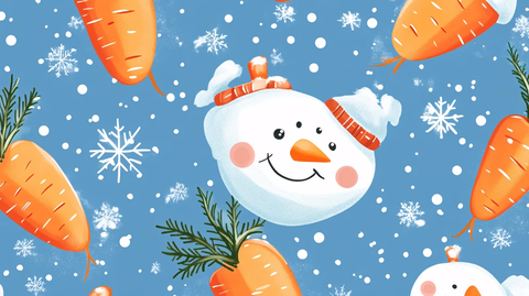 卡通雪人图案