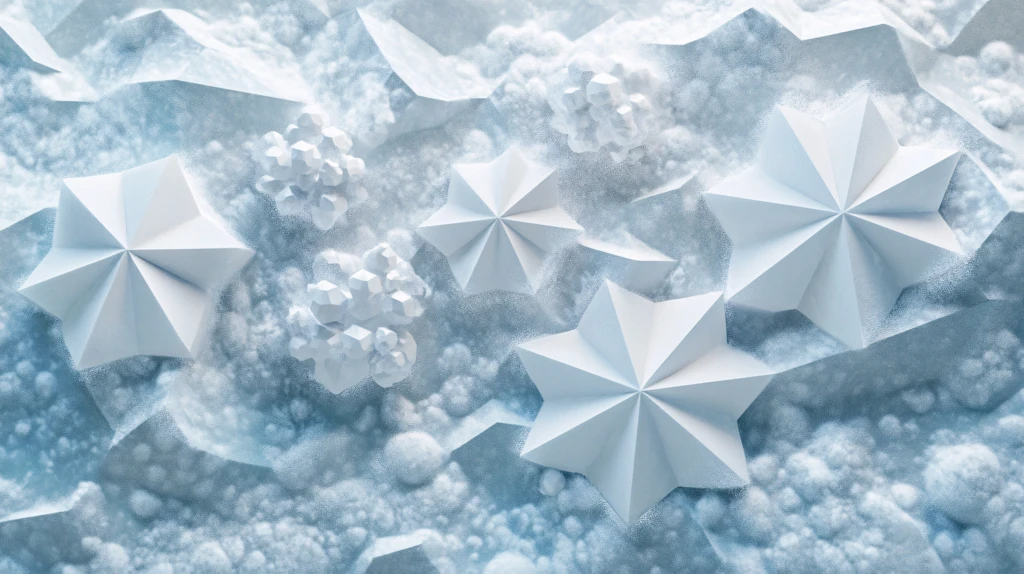 几何形状冰雪节饰