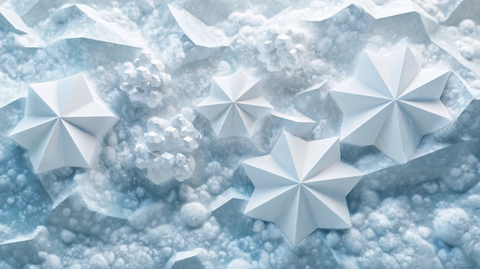 几何形状冰雪节饰