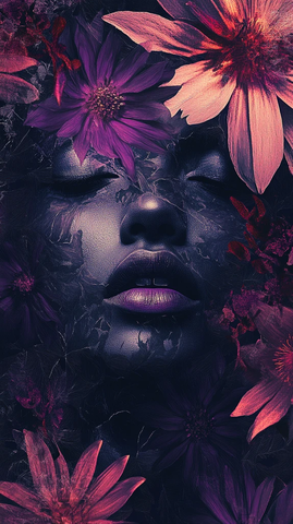 化妆整容背景装饰画