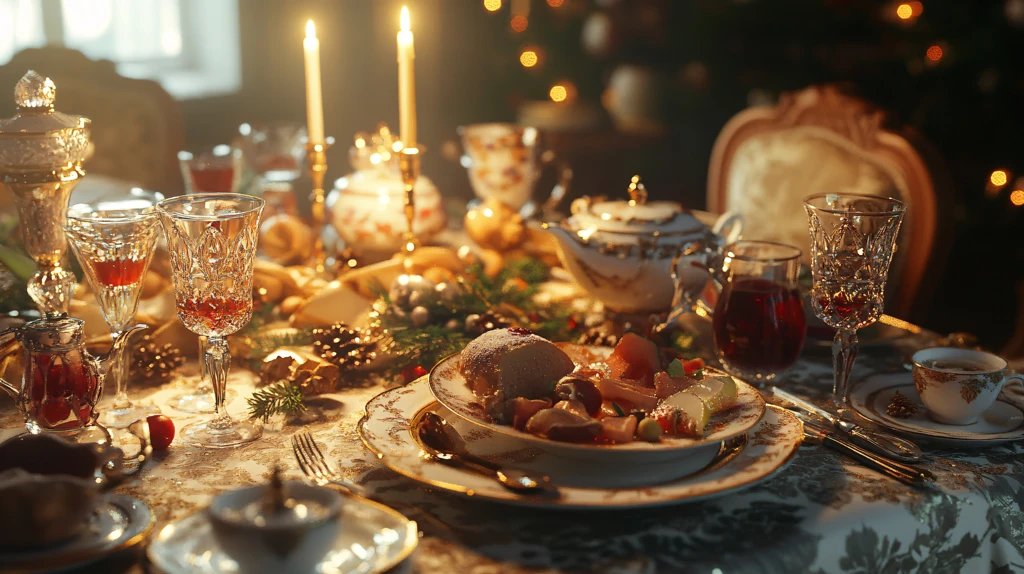 圣诞节餐桌