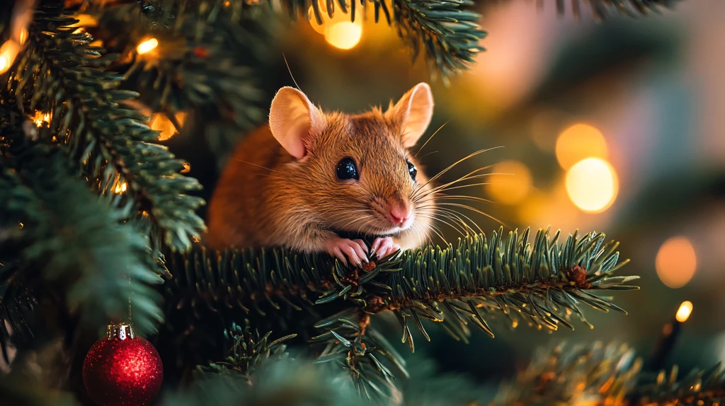 鼠年圣诞树装饰