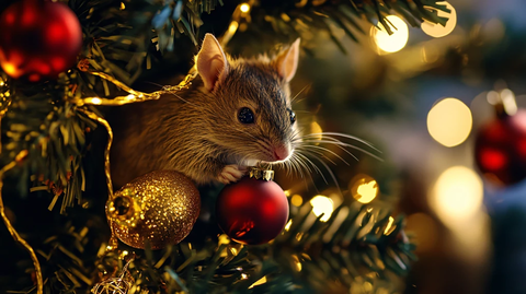 鼠年圣诞树装饰