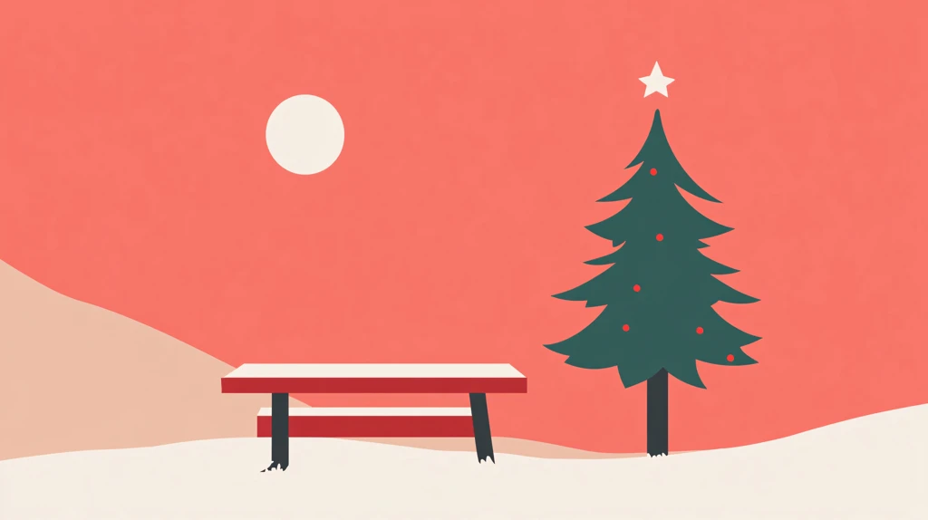 圣诞节扁平插画