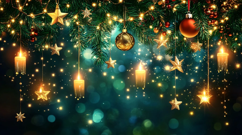 圣诞节直播背景