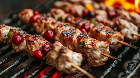 烤白肉配自制馅料与蔓越莓