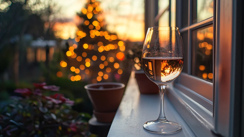 暖色红酒