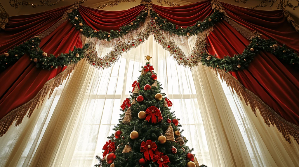 圣诞节室内圣诞树装饰