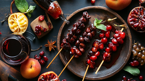 自制冰糖葫芦新年氛围