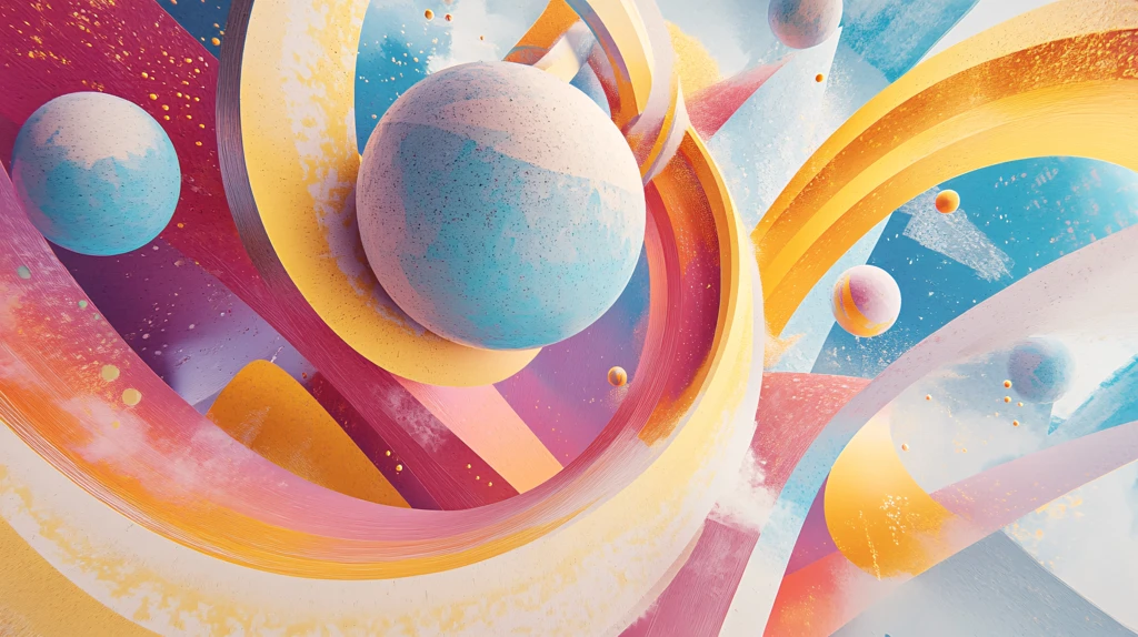 扁平流体风年会背景