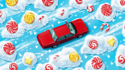 方形糖果图案壁纸