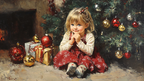 圣诞节油画