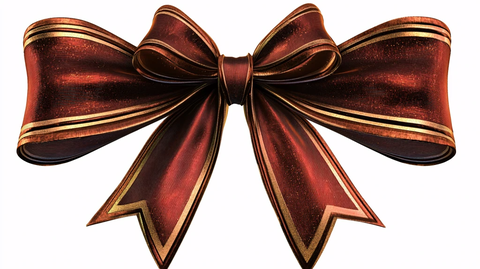 金色蝴蝶结丝绸领结