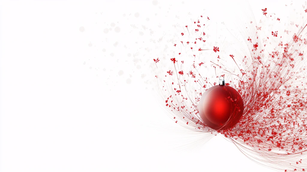 红色动感飘带科技背景