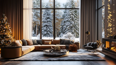 大气客厅落地门窗场景