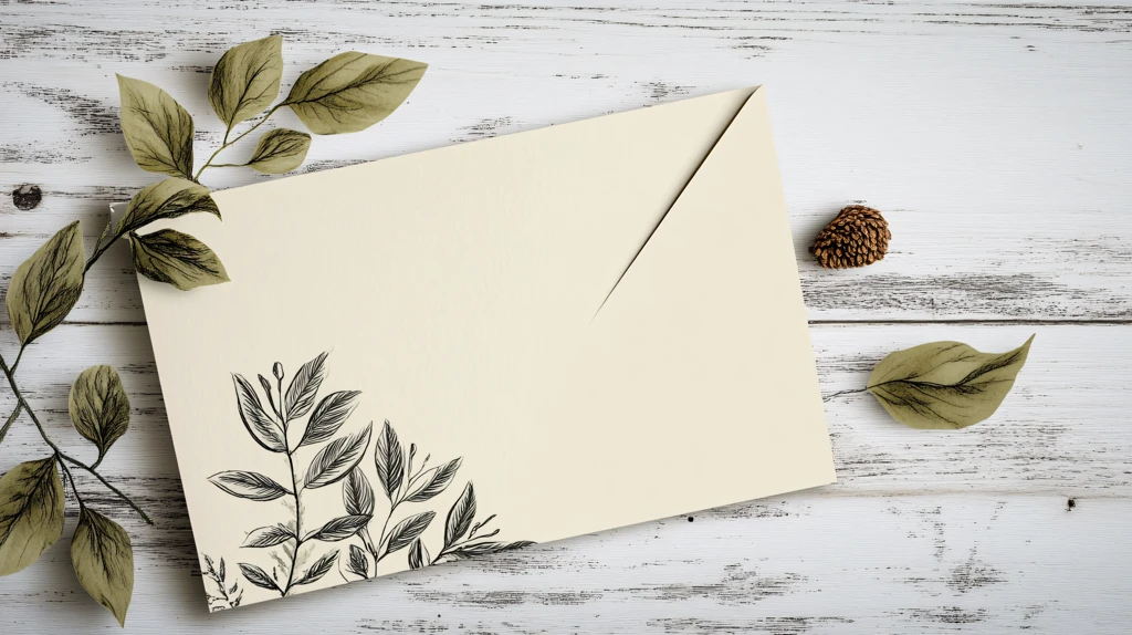 金黄色信封信纸