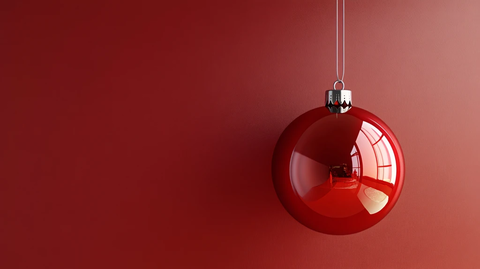 红色球体创意场景