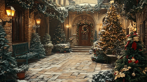 欧洲小镇圣诞节