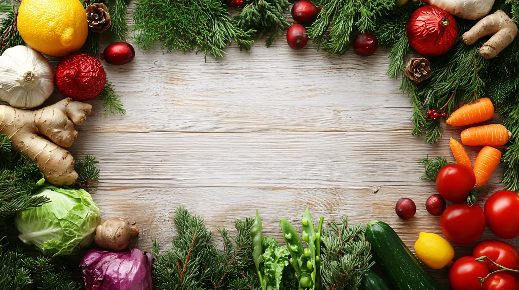 田园时蔬蔬菜背景