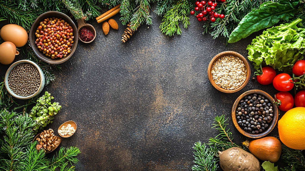 谷物食材背景图