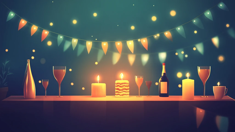 生日晚宴宴会背景