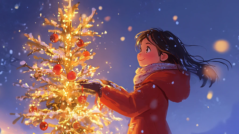 冬日圣诞卡通装饰