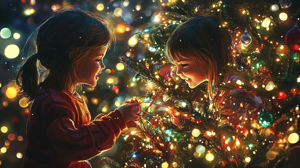 圣诞节儿童插画