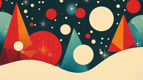 扁平流体风年会背景