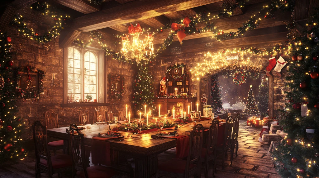 圣诞餐厅布置
