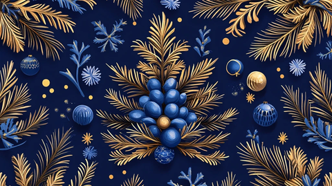 金色壁纸圣诞节素材