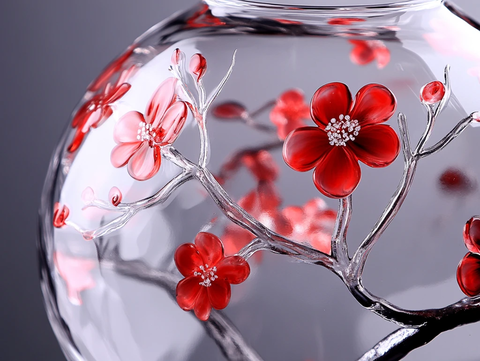 水晶玻璃花瓶装饰