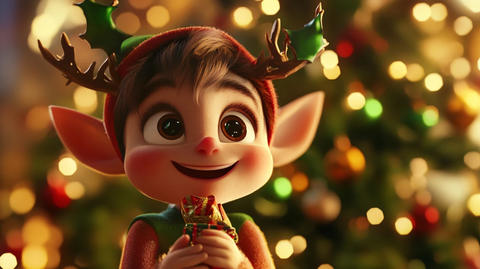 精灵圣诞装饰节庆