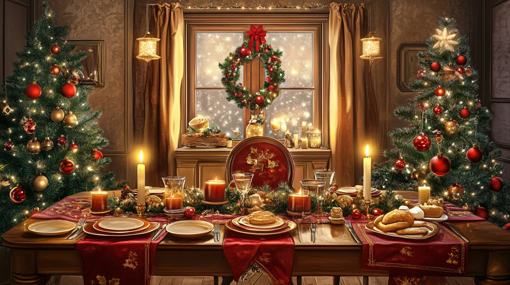 圣诞餐厅布置