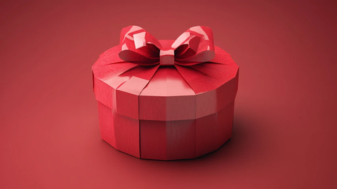 红色礼盒欢庆节