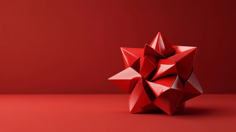 红色几何体