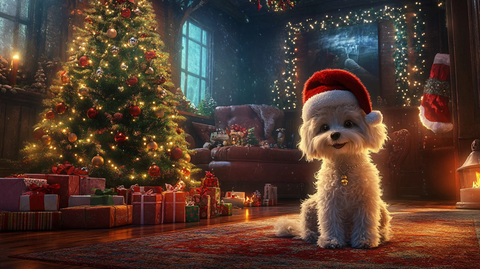 圣诞节小羊壁纸