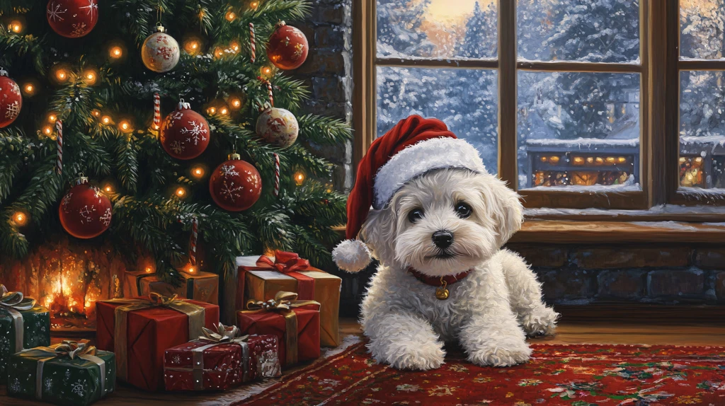 圣诞节与小狗