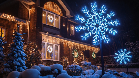 户外圣诞灯饰装扮