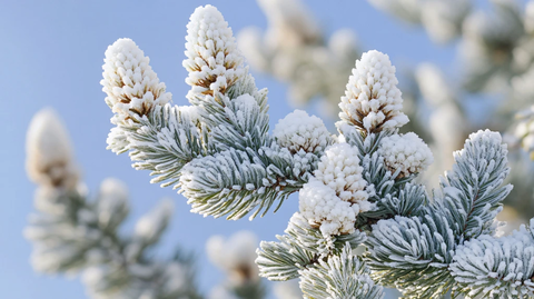 松林白日宁静景