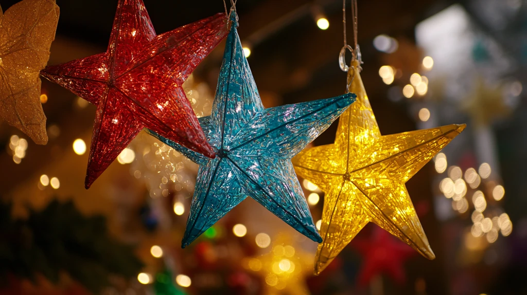 五角星装饰灯光