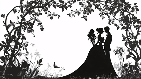 剪影简约婚礼