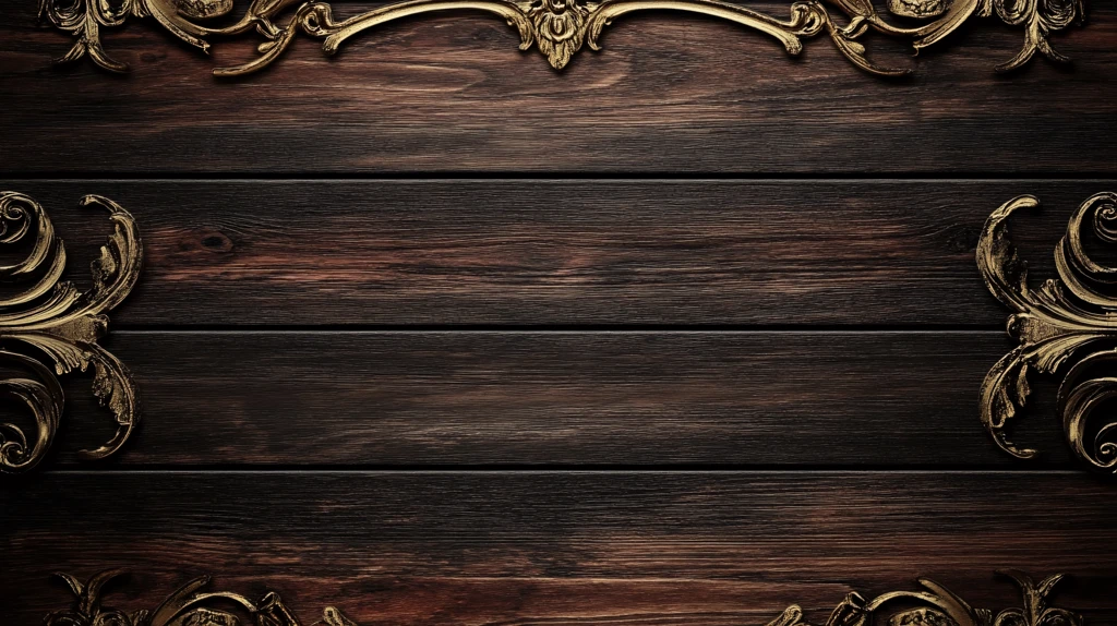 金色花纹木纹背景