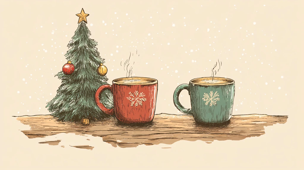 咖啡杯圣诞主题