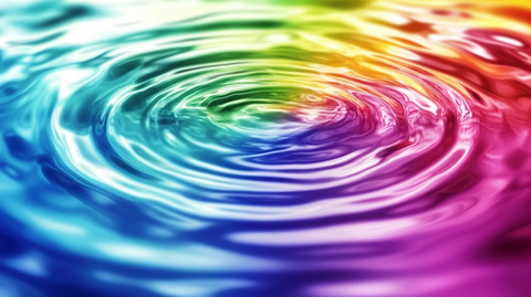 彩色水波纹