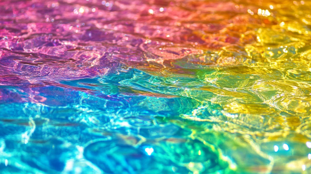绚丽多彩水面