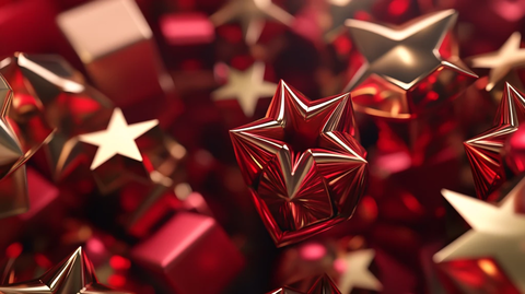 五角星包装插画