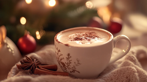 咖啡圣诞节氛围