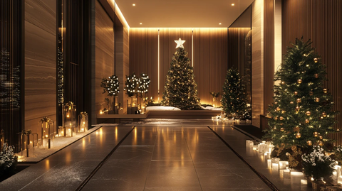 酒店圣诞布置图片