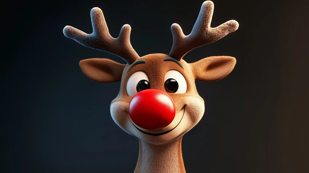 卡通驯鹿圣诞装扮